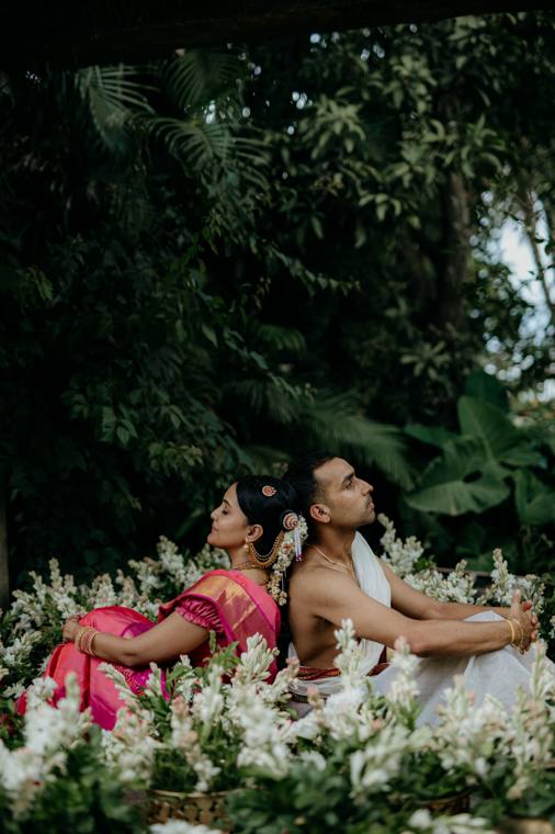 A moment from the Amrita & Karthik wedding
