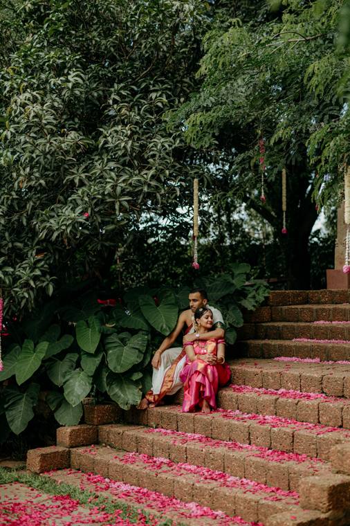A moment from the Amrita & Karthik wedding