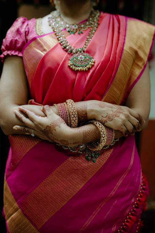 A moment from the Amrita & Karthik wedding