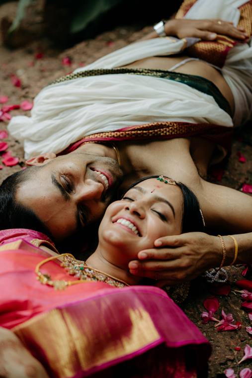 A moment from the Amrita & Karthik wedding
