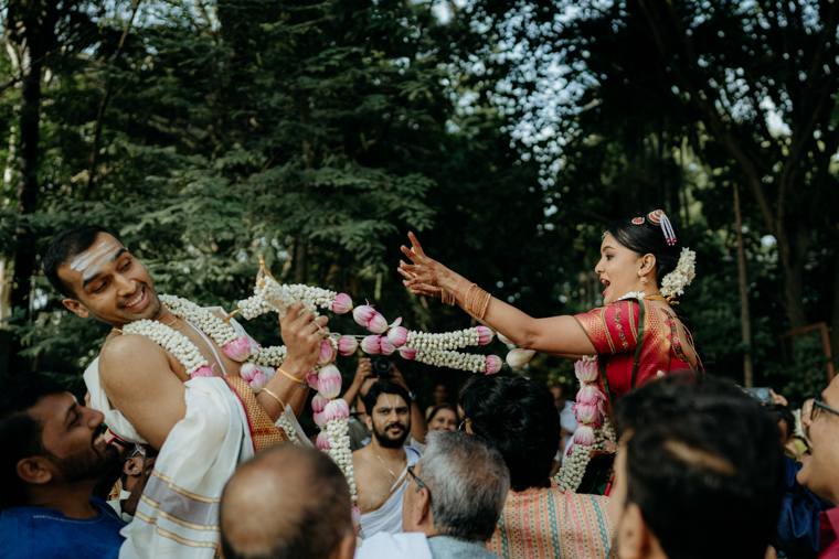 A moment from the Amrita & Karthik wedding