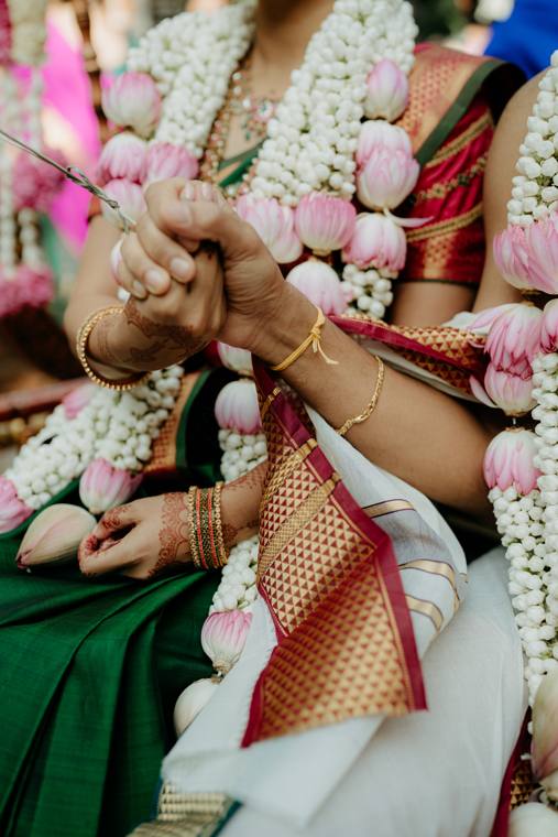 A moment from the Amrita & Karthik wedding
