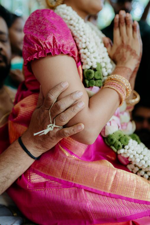 A moment from the Amrita & Karthik wedding