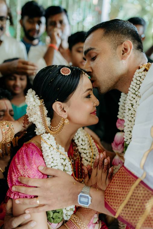 A moment from the Amrita & Karthik wedding