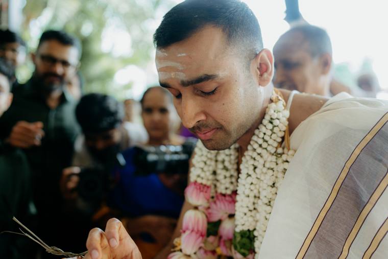 A moment from the Amrita & Karthik wedding