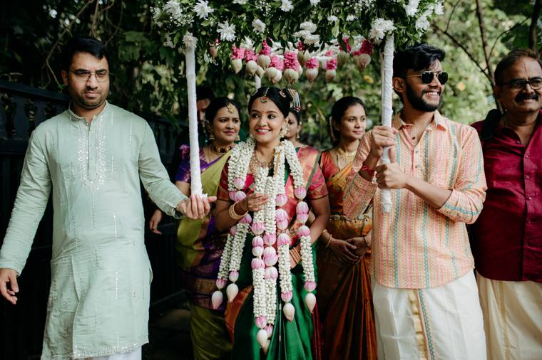 A moment from the Amrita & Karthik wedding