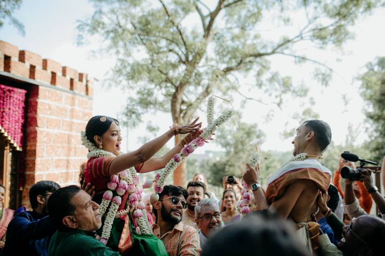 A moment from the Amrita & Karthik wedding