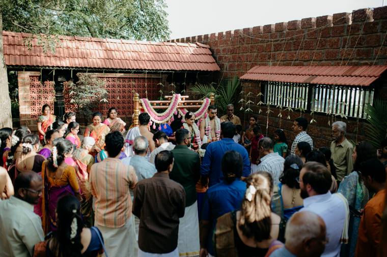 A moment from the Amrita & Karthik wedding