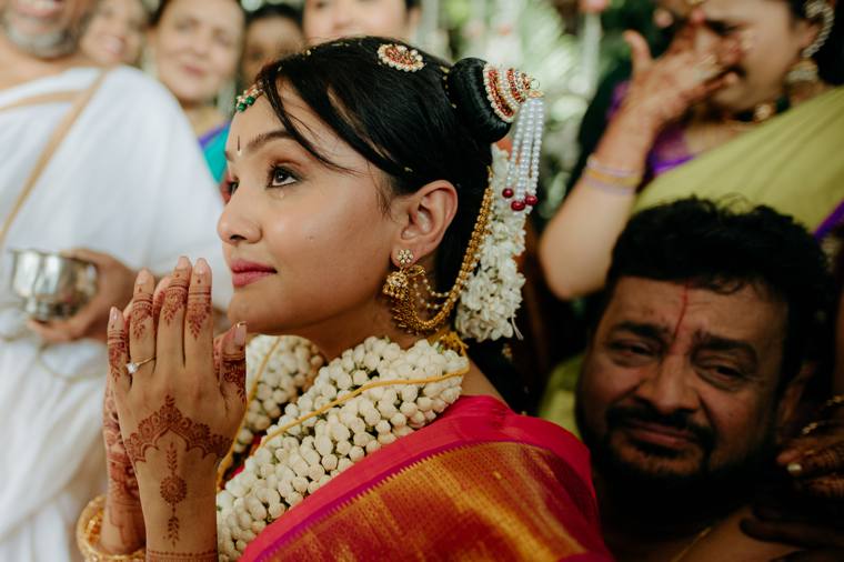 A moment from the Amrita & Karthik wedding