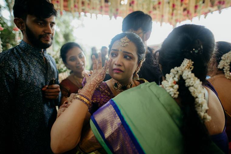 A moment from the Amrita & Karthik wedding