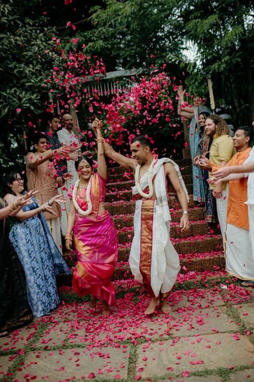 A moment from the Amrita & Karthik wedding