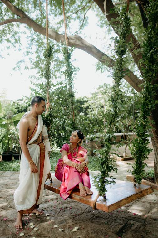 A moment from the Amrita & Karthik wedding
