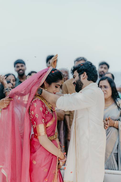 A moment from the Hemin & Mounica wedding