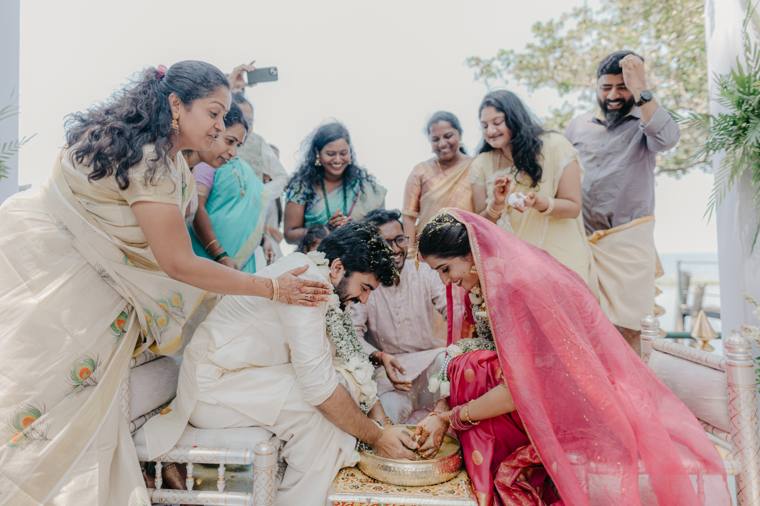A moment from the Hemin & Mounica wedding