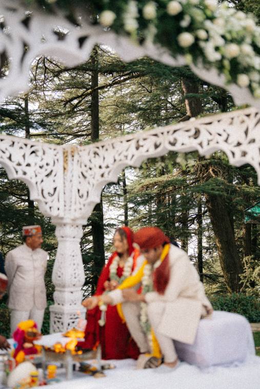A moment from the Malvi & Chandrakant wedding