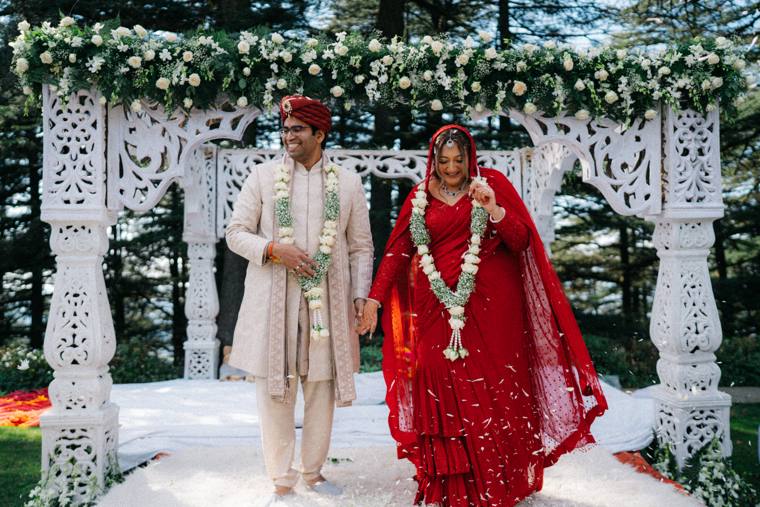 A moment from the Malvi & Chandrakant wedding