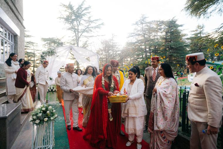 A moment from the Malvi & Chandrakant wedding