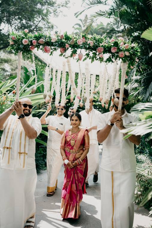 A moment from the Nikhil & Harshitha wedding