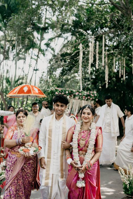 A moment from the Nikhil & Harshitha wedding