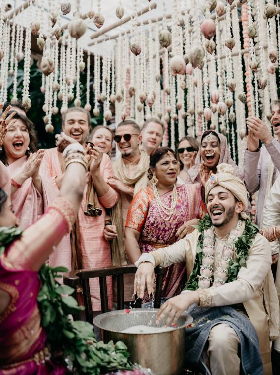 A moment from the Nikhil & Harshitha wedding