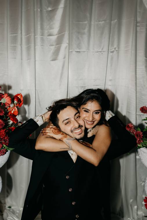 A moment from the Nikhil & Harshitha wedding