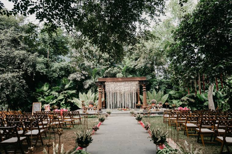 A moment from the Nikhil & Harshitha wedding