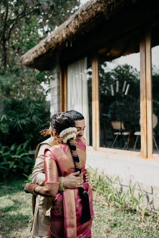 A moment from the Nikhil & Harshitha wedding