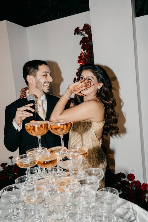 A moment from the Nikhil & Harshitha wedding