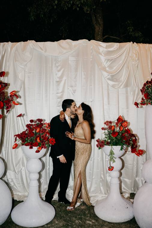 A moment from the Nikhil & Harshitha wedding
