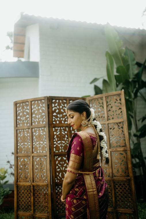 A moment from the Revathi & Bharat wedding