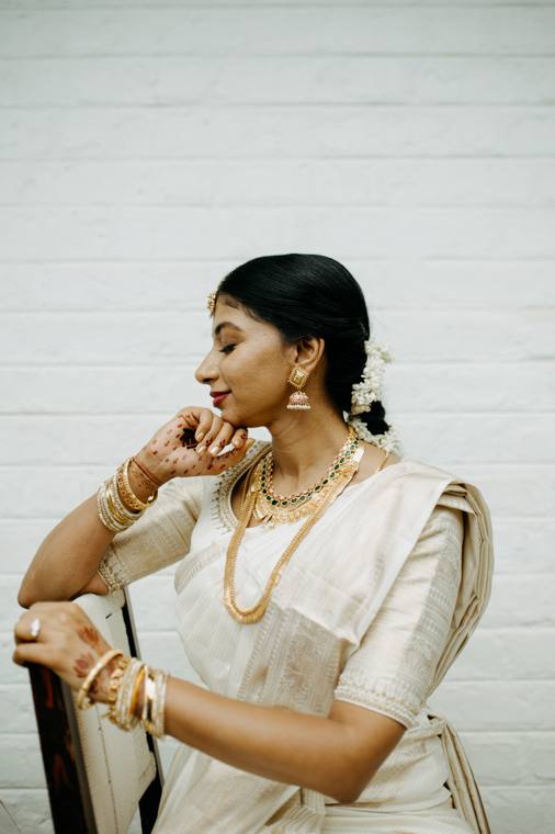 A moment from the Revathi & Bharat wedding