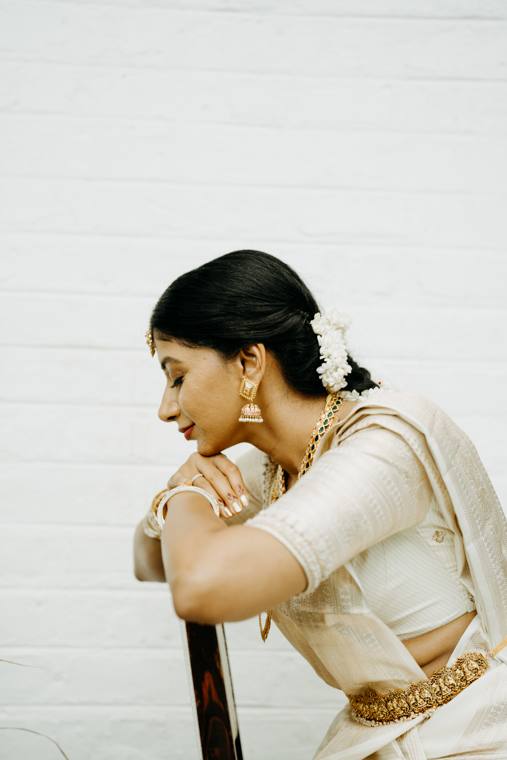 A moment from the Revathi & Bharat wedding