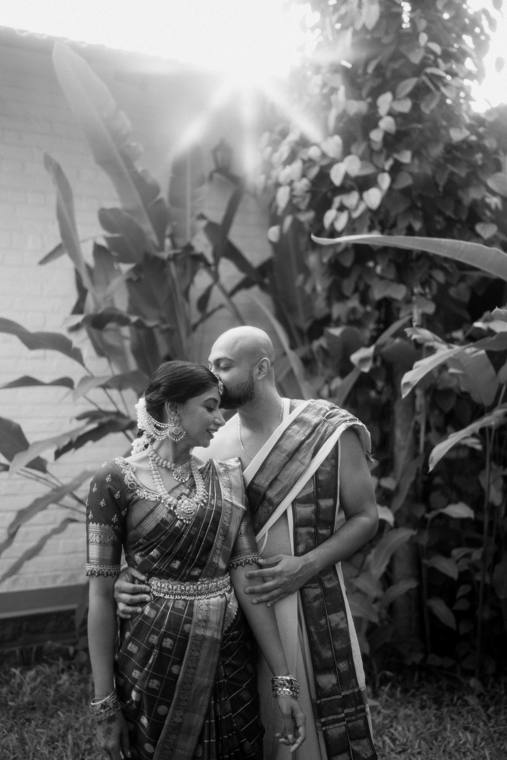 A moment from the Revathi & Bharat wedding