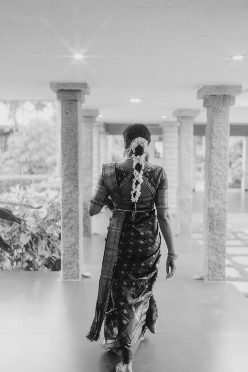 A moment from the Revathi & Bharat wedding
