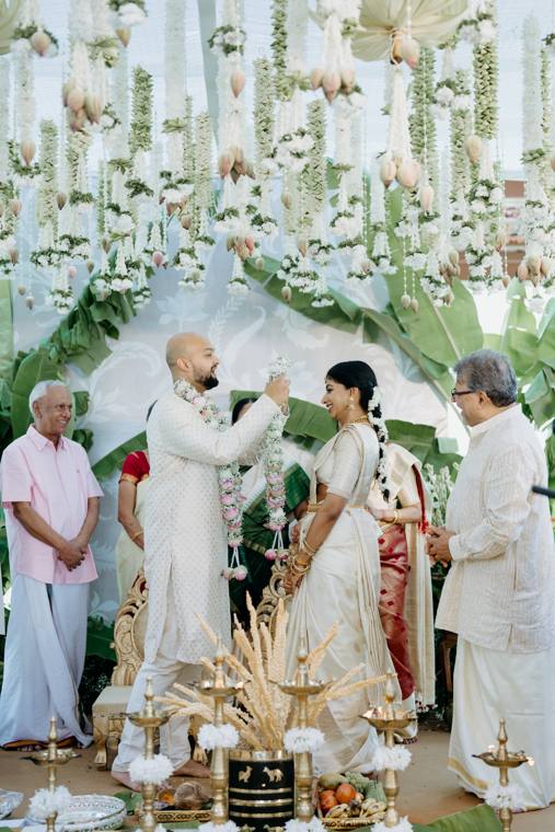 A moment from the Revathi & Bharat wedding