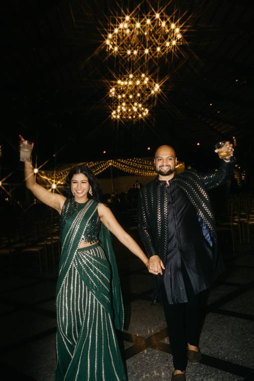 A moment from the Revathi & Bharat wedding