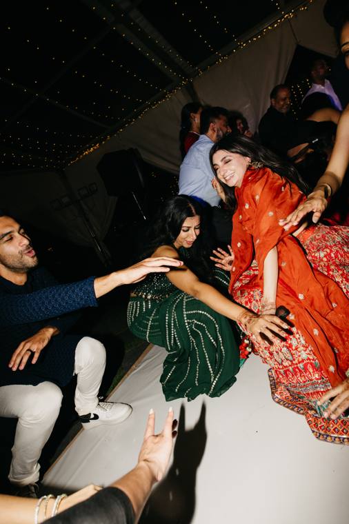 A moment from the Revathi & Bharat wedding