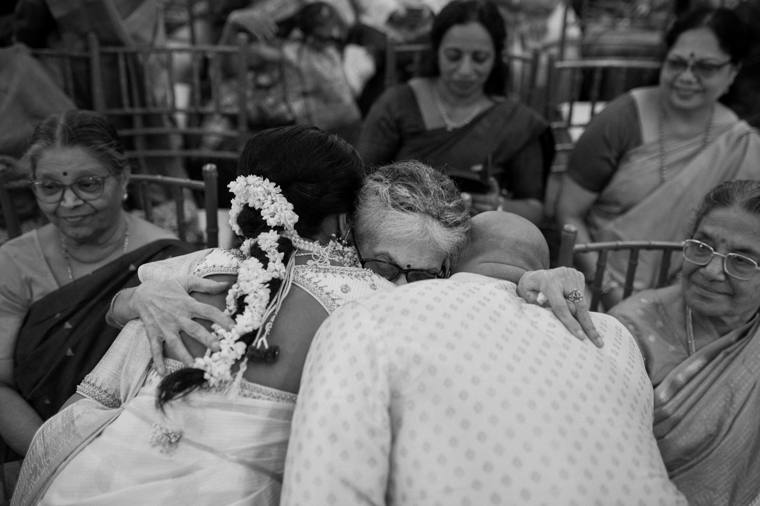A moment from the Revathi & Bharat wedding