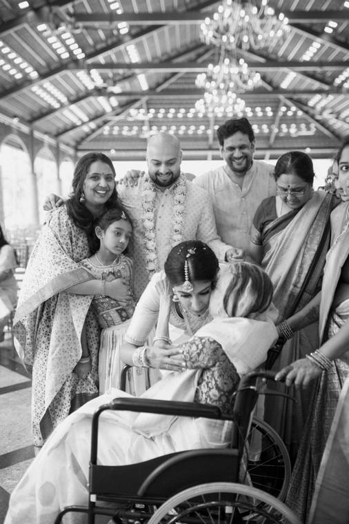 A moment from the Revathi & Bharat wedding